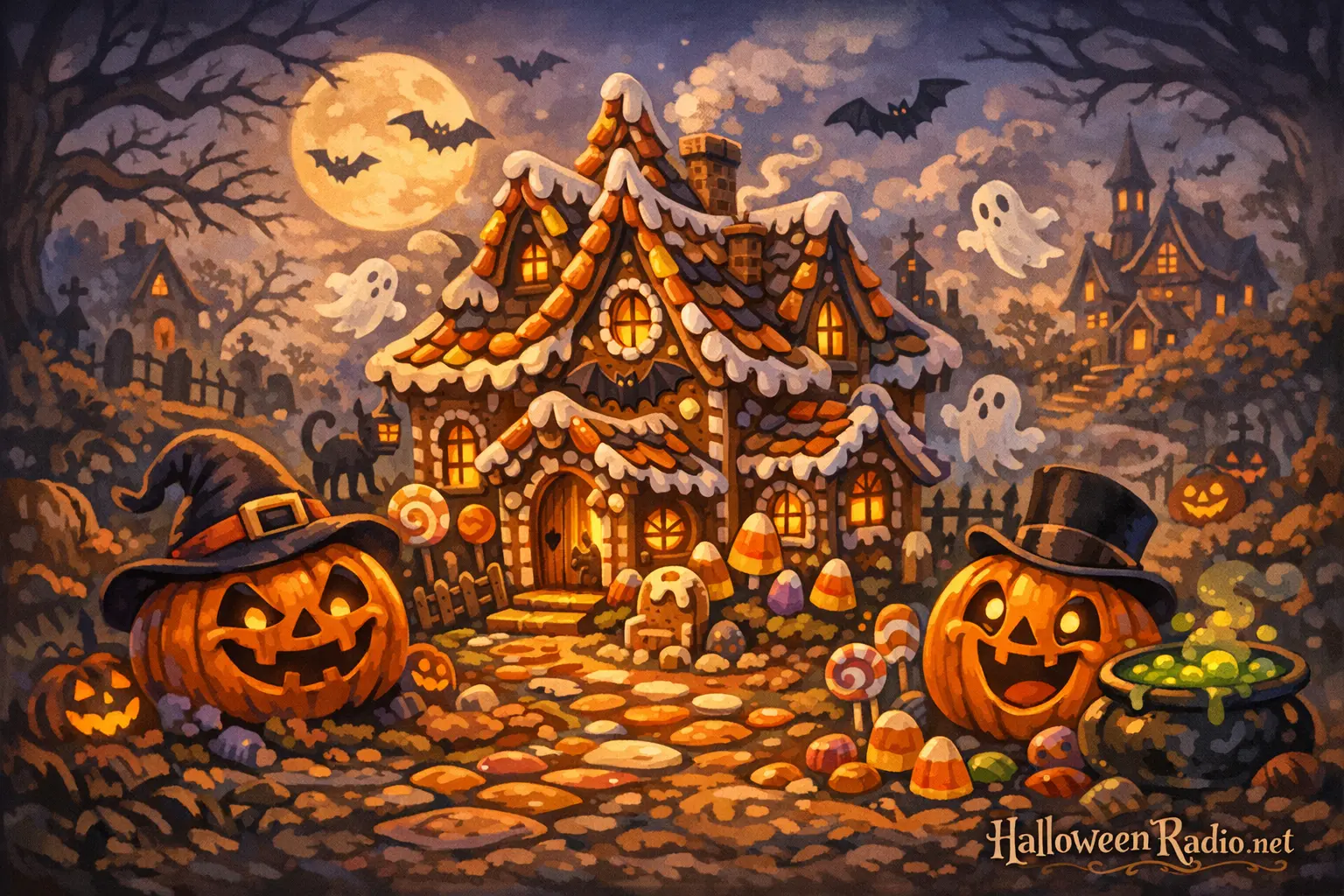 Haunted gingerbread house ideas for Halloween season