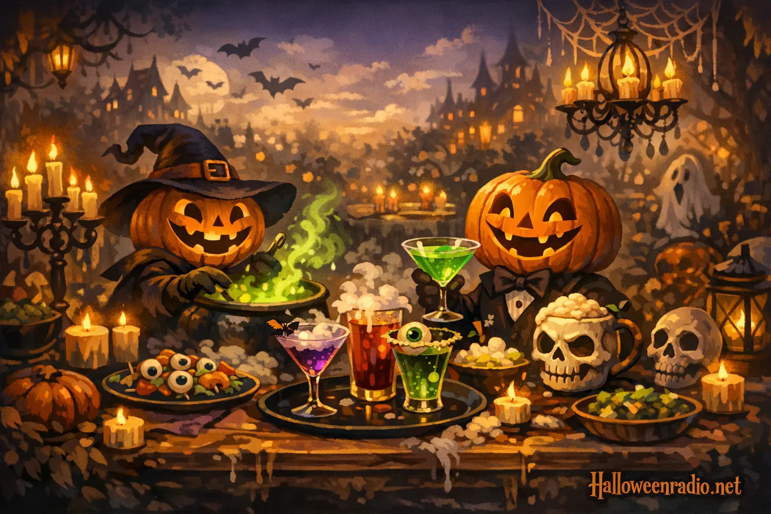 How to throw a spooky Halloween cocktail hour