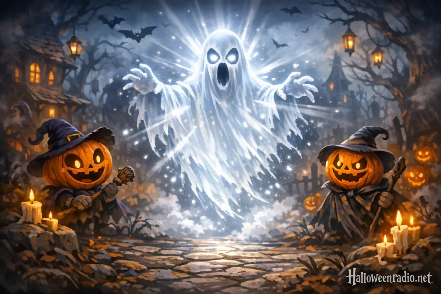 How to create a spooky floating ghost with a strobe light