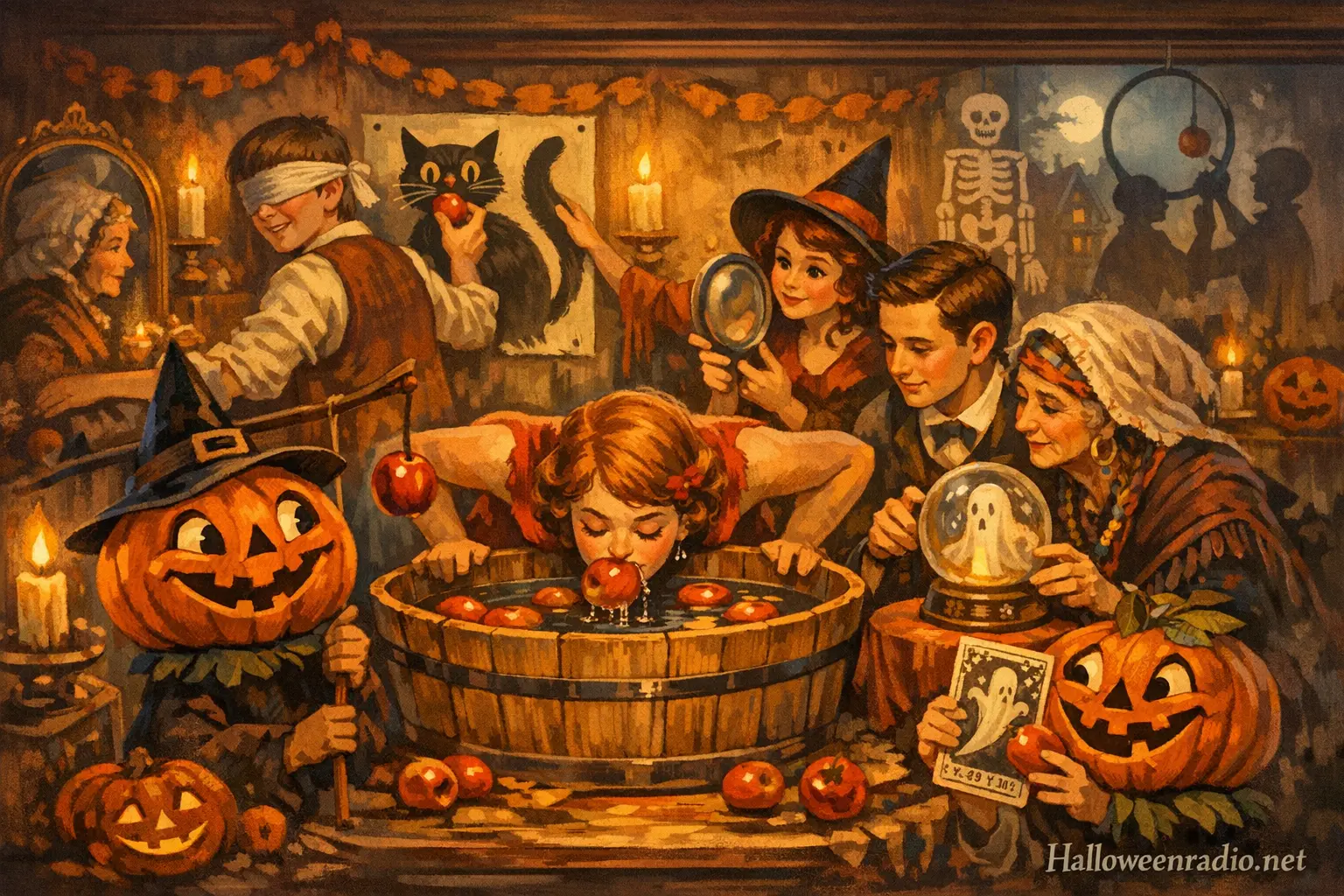 Odd vintage Halloween games people used to play